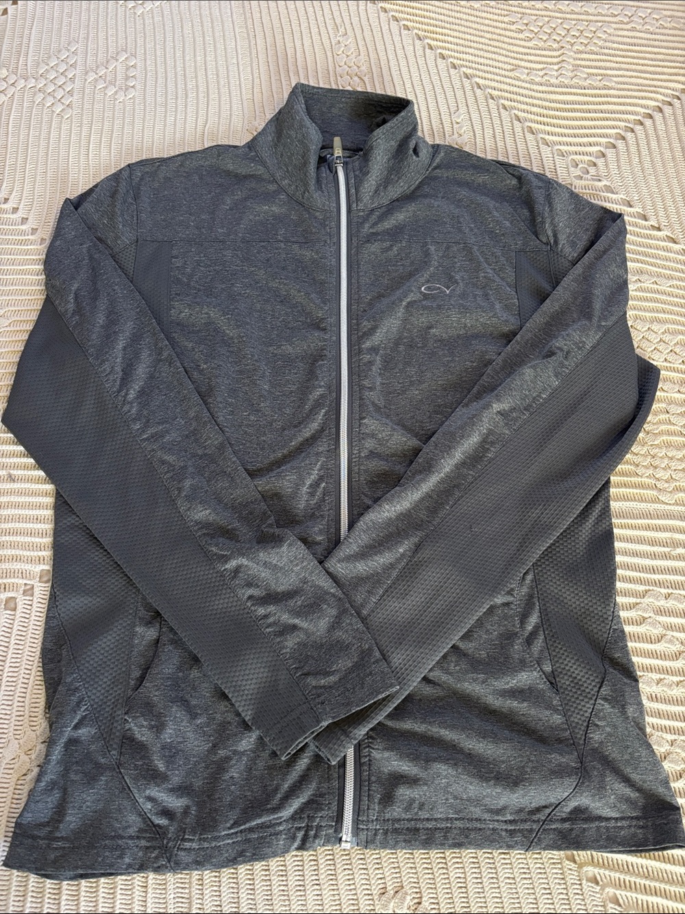 Men’s Dark Gray Full-Zip Performance Jacket